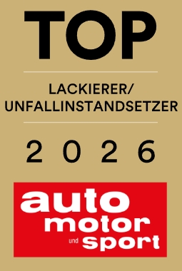 Auszeichnung Top Lackierer und Unfallinstandsetzer 2026 von auto motor und sport