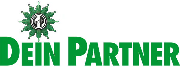 Logo Dein Partner der GdP, Kooperationspartner der Autolackiererei Karlsruhe